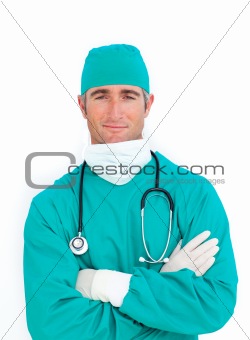 Portrait of handsome surgeon