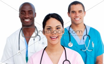 Portrait of young medical team