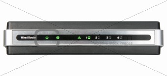 Front panel of network wired router