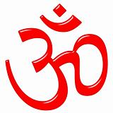 3D Hinduism Symbol Aum