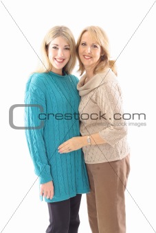 shot of a mother daughter portrait