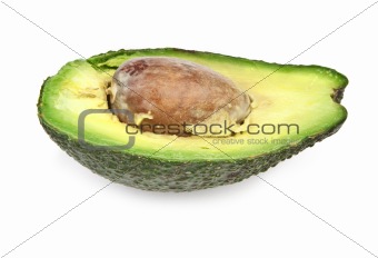 single ripe avocado