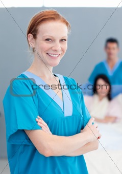 Portrait of a female doctor smiling