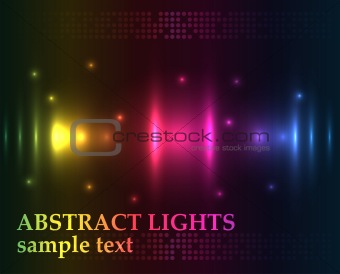 Abstract lights - colored vector background