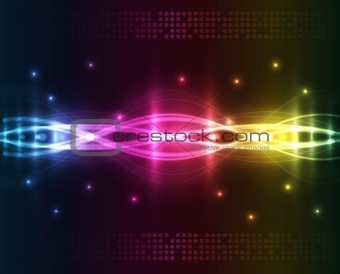 Abstract lights - colored vector background