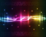Abstract lights - colored vector background