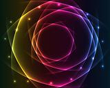 Abstract lights - colored vector background