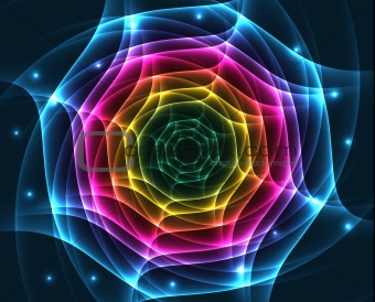 Abstract lights - colored vector background