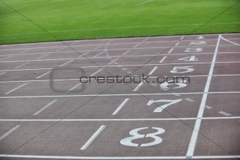 athletics race track finish lane