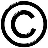 3D Copyright Symbol