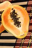 Papaya fruit close-up