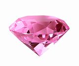 Singe pink crystal diamond