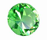 Singe green crystal diamond