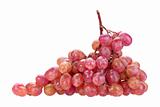 Single bunch of pink grape