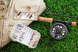 Fly fishing rod and asessories