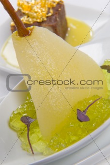 Poached Pear dessert