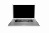 Modern computer laptop isolated on white with clipping path