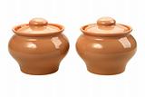 Two ceramic pots