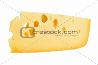 Part of yellow cheese