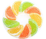Group of sweets as citrus fruits