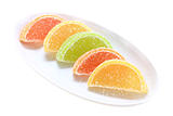 Group of sweets as citrus fruits