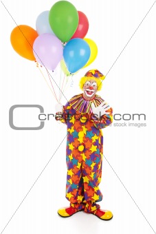 Birthday Clown Isolated 