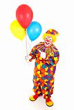 Cheerful Clown and Balloons 