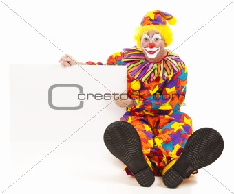Cheerful Clown Has Message