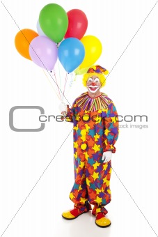 Classic Clown with Balloons