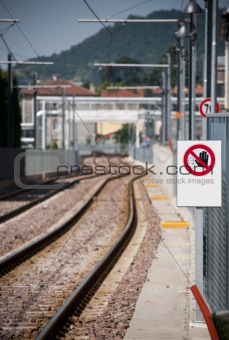Train no walking