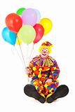 Clown with Big Feet and Balloons