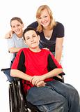 Disabled Boy and Siblings