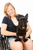 Disabled Girl and Canine Friend