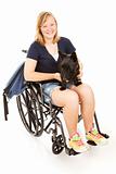 Disabled Girl with Scotty Dog