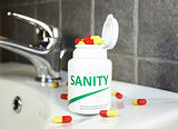 Sanity pills in a bottle