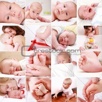 Baby and pregnancy collage