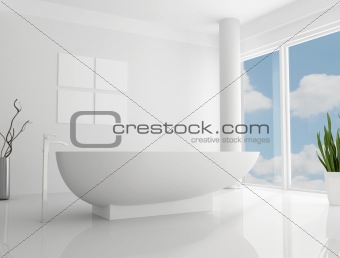 white minimalist bathroom