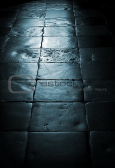 old tile floor