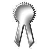 3D Silver Award Ribbon