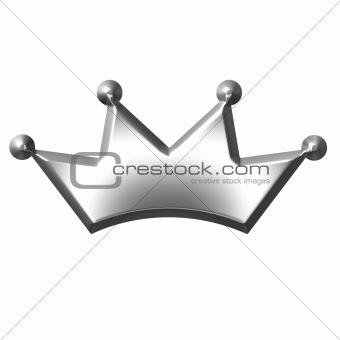 3D Silver Crown