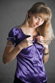woman in chemise