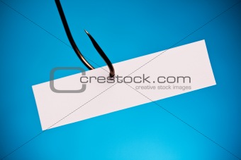 Creative Paper blocks on hook