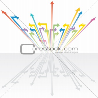 Arrows background vector illustration