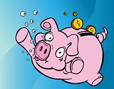 Drowning Piggy Bank