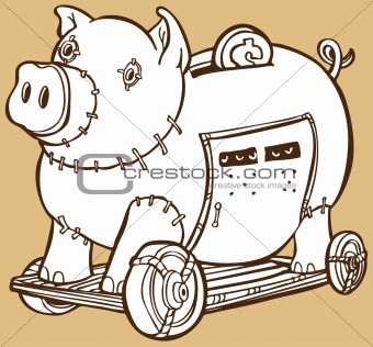 Trojan Horse Piggy Bank
