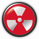 Radioactive sign symbol icon