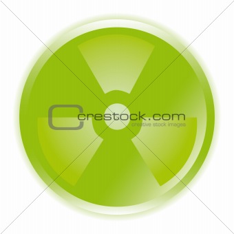 Radioactive sign symbol icon
