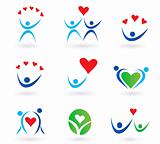 Love, relationship and community icons