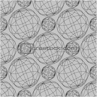 Vector Seamless Globe Pattern