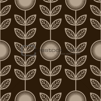 Vector Seamless Floral Background